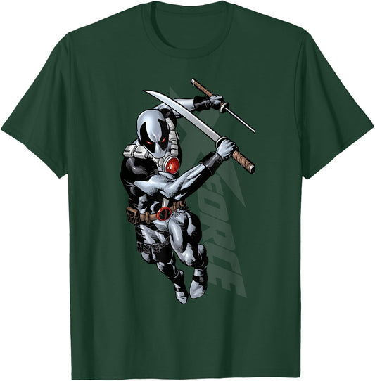 Marvel X-Force Deadpool Action Shot T-Shirt - T-Shirt | Forest