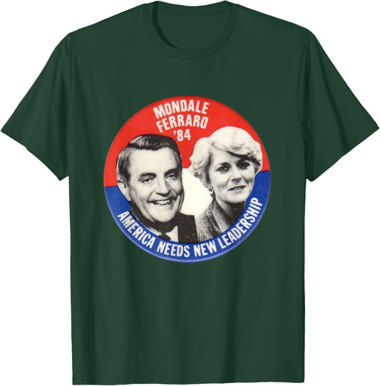 Mondale, Ferraro Shirt Walter Geraldine election T-Shirt - T-Shirt | Forest