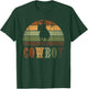 Retro Horseback Riding Rodeo Western Line Dance Horse Cowboy T-Shirt - T-Shirt | Forest