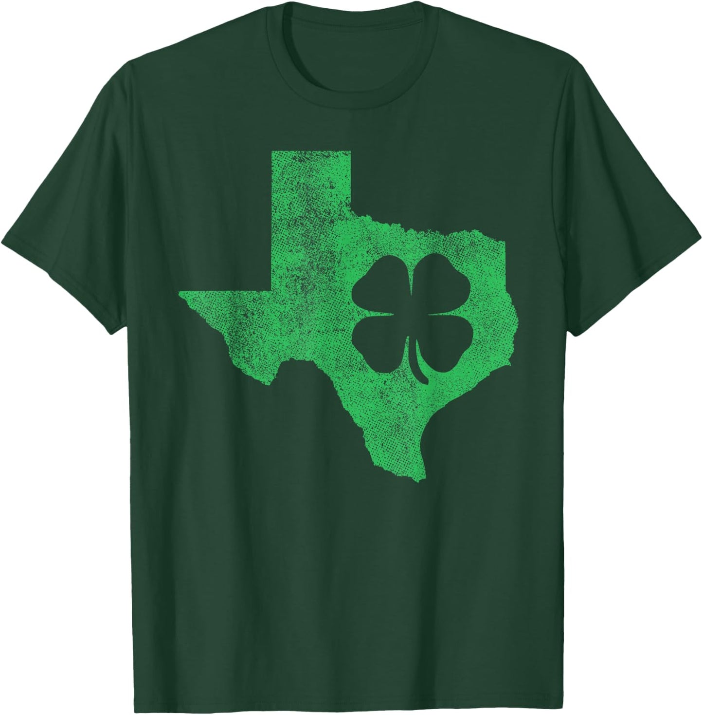 Texas Irish Shamrock St. Patrick's Day Saint Paddy's Gift T-Shirt - T-Shirt | Forest
