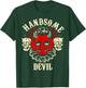 Horror Art - Handsome Devil Demon Psychobilly Lowbrow Art T-Shirt - T-Shirt | Forest