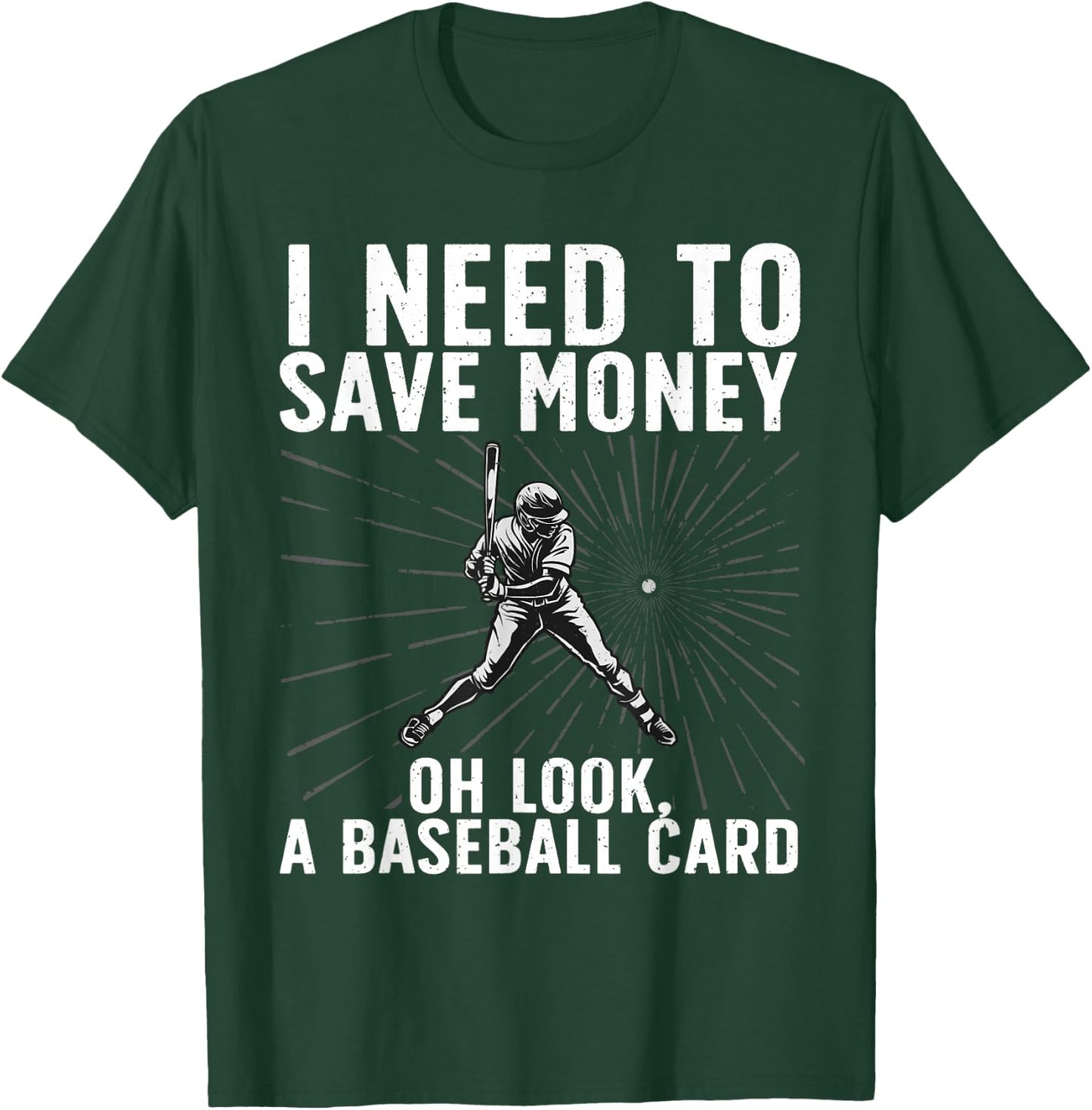 Cool Baseball Card Women Baseball Card Collecting T-Shirt - T-Shirt | Forest