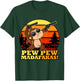 Crazy Monkey Pew Pew Madafakas Funny Vintage Monke T-Shirt - T-Shirt | Forest