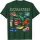 The Cephalopod Octopus Squid Cuttlefish and Nautilus T-Shirt - T-Shirt | Forest
