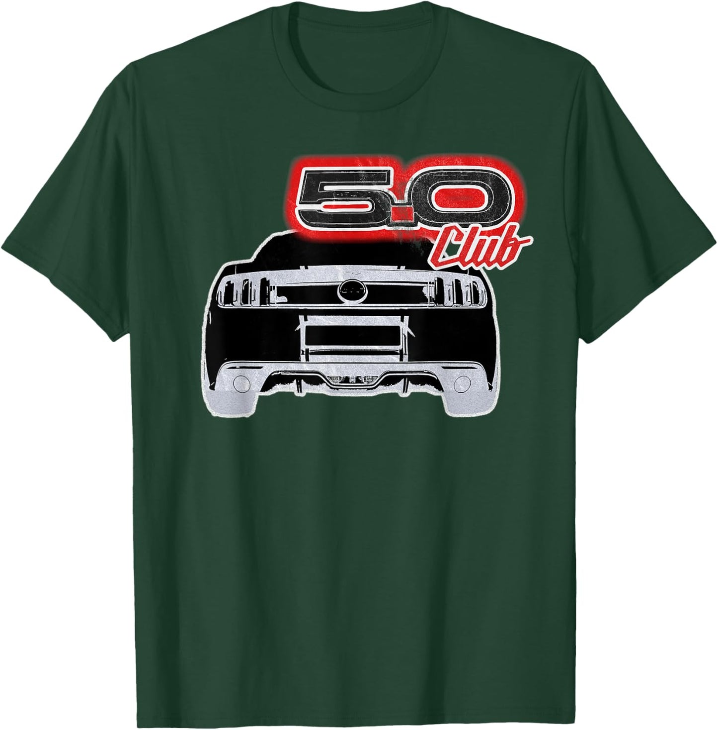 5.0 Coyote Stang American Car Horsepower v8 Muscle Speed T-Shirt - T-Shirt | Forest