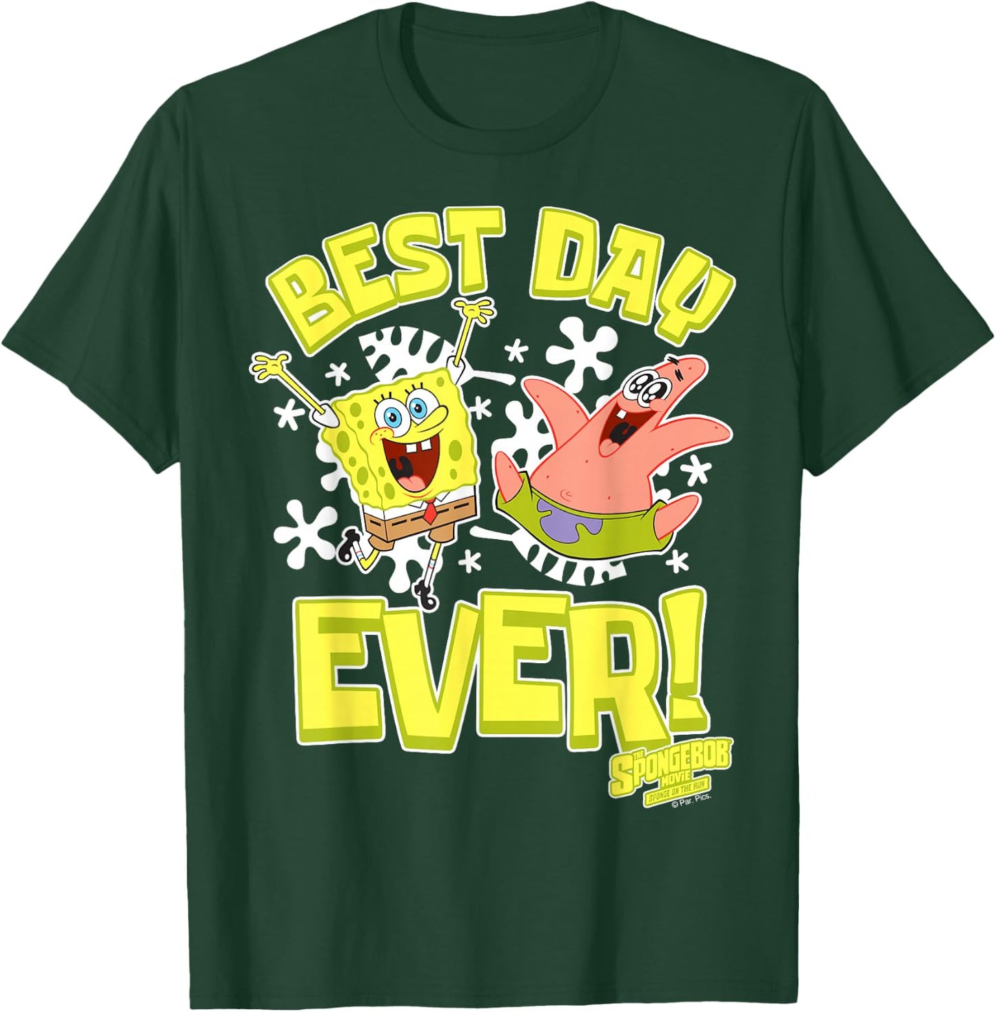 Sponge On The Run Patrick & Spongebob Best Day Ever T-Shirt - T-Shirt | Forest