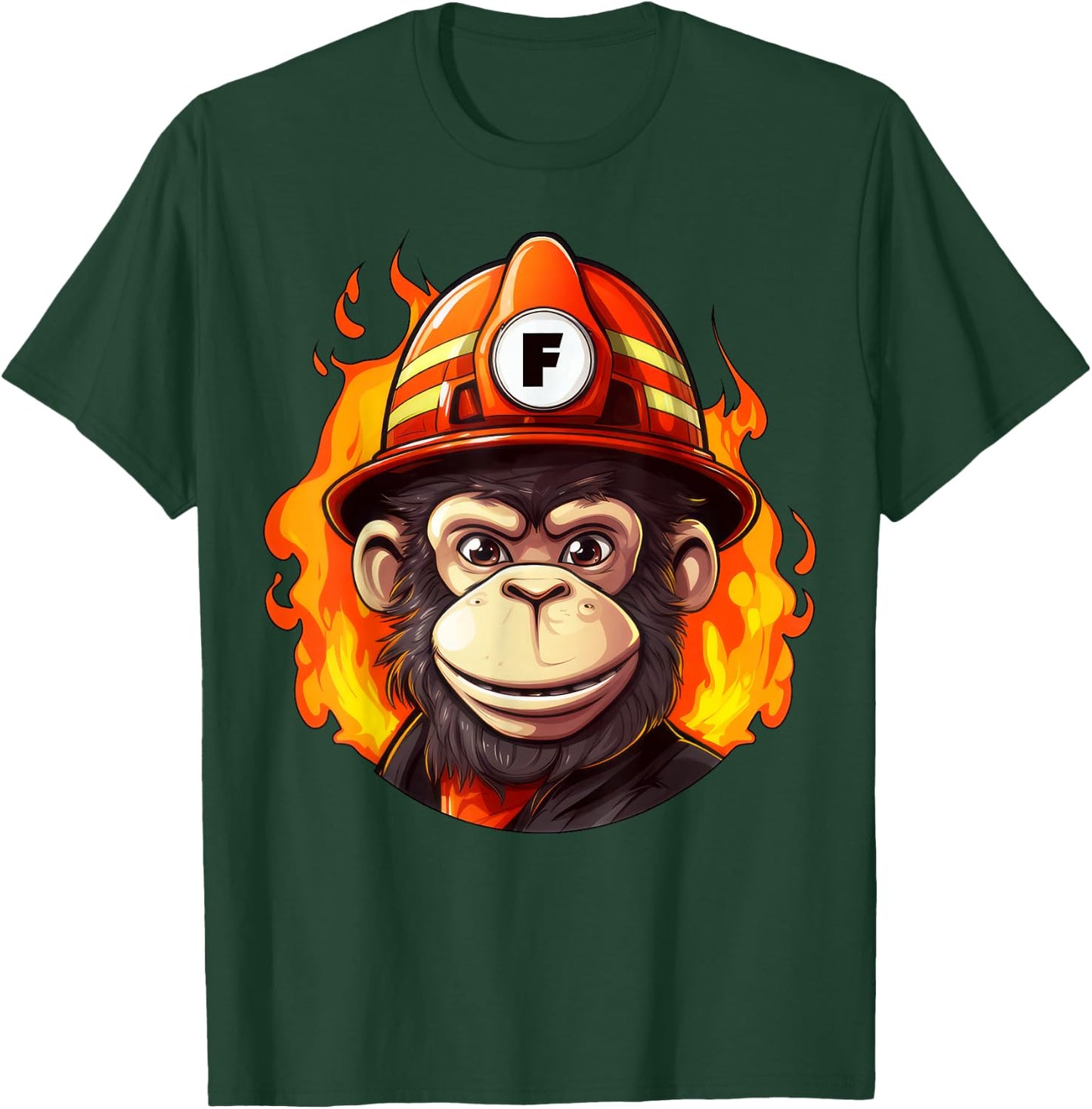 Fire Brigade Monkey T-Shirt - T-Shirt | Forest