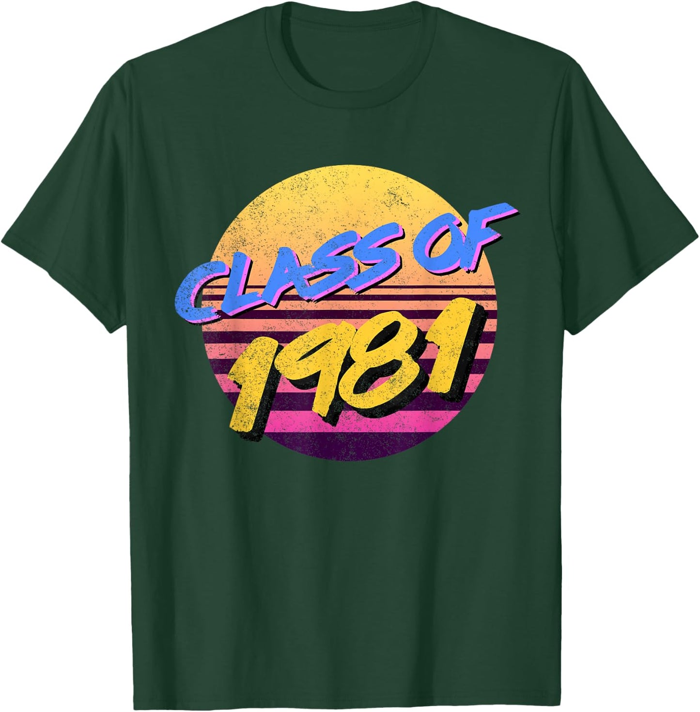 80s Style Class of 1981 T-Shirt - T-Shirt | Forest