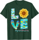 LOVE Grandma Life Flip Flops Hippie Sunflower Summer Women T-Shirt - T-Shirt | Forest