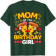 Mom Of Girl Birthday Pizza Lover Party Kawaii Foodie Mama T-Shirt - T-Shirt | Forest