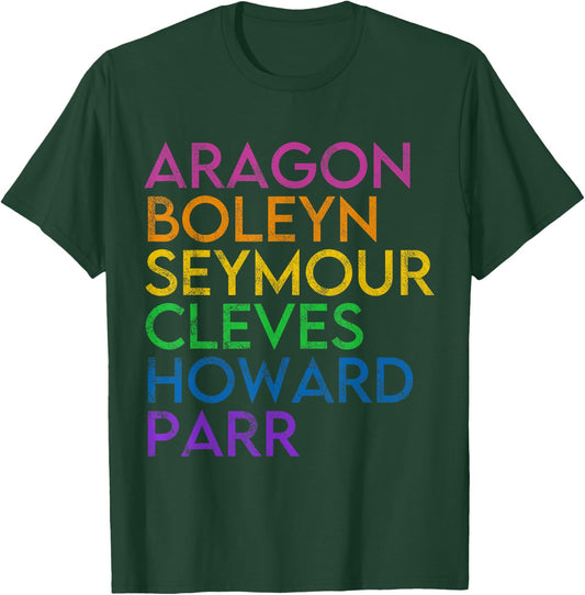 Six Ex Wife British History Historian Musical Lover T-Shirt - T-Shirt | Forest