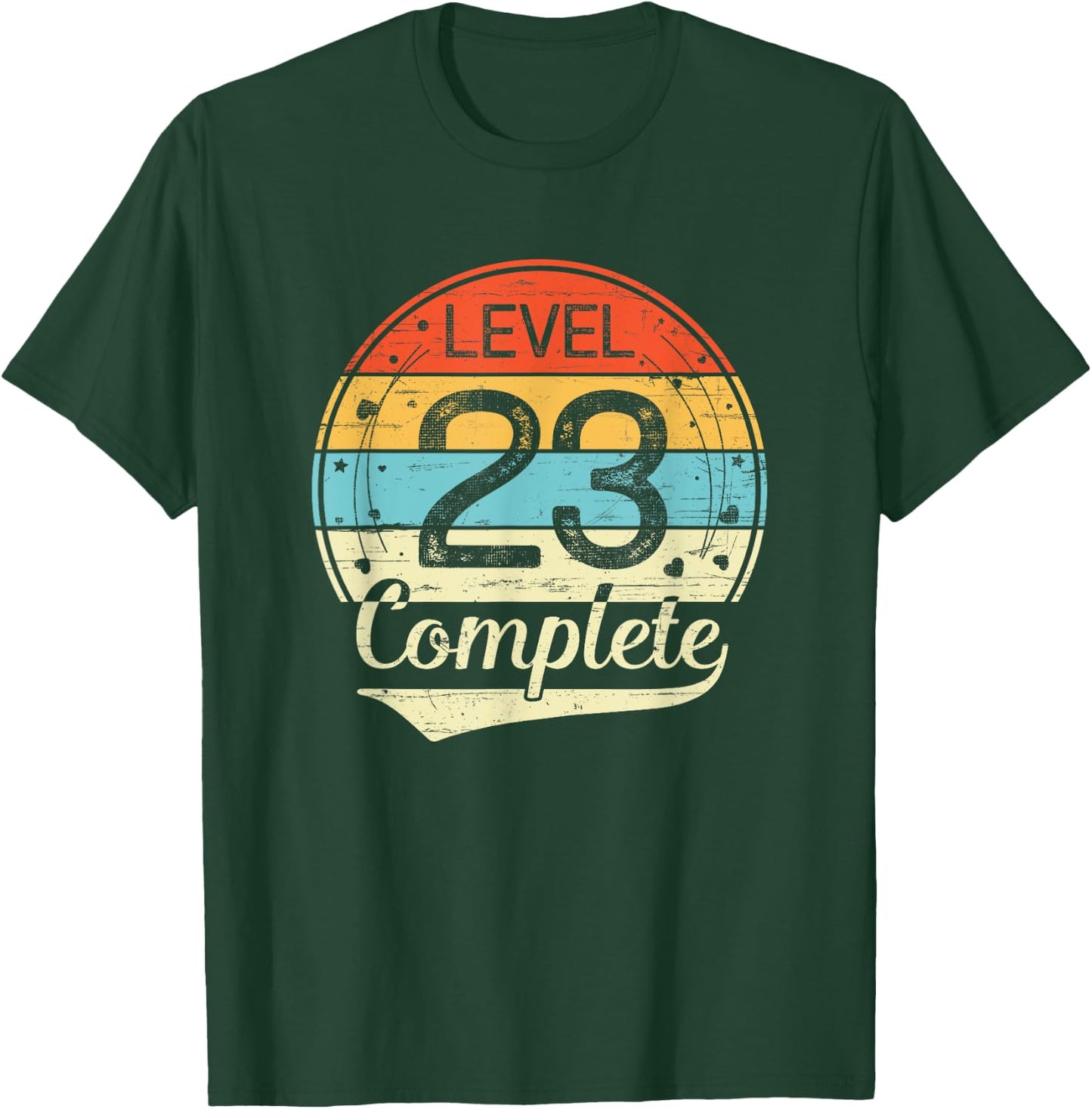 Level 23 Complete Retro 23rd Wedding Anniversary T-Shirt - T-Shirt | Forest