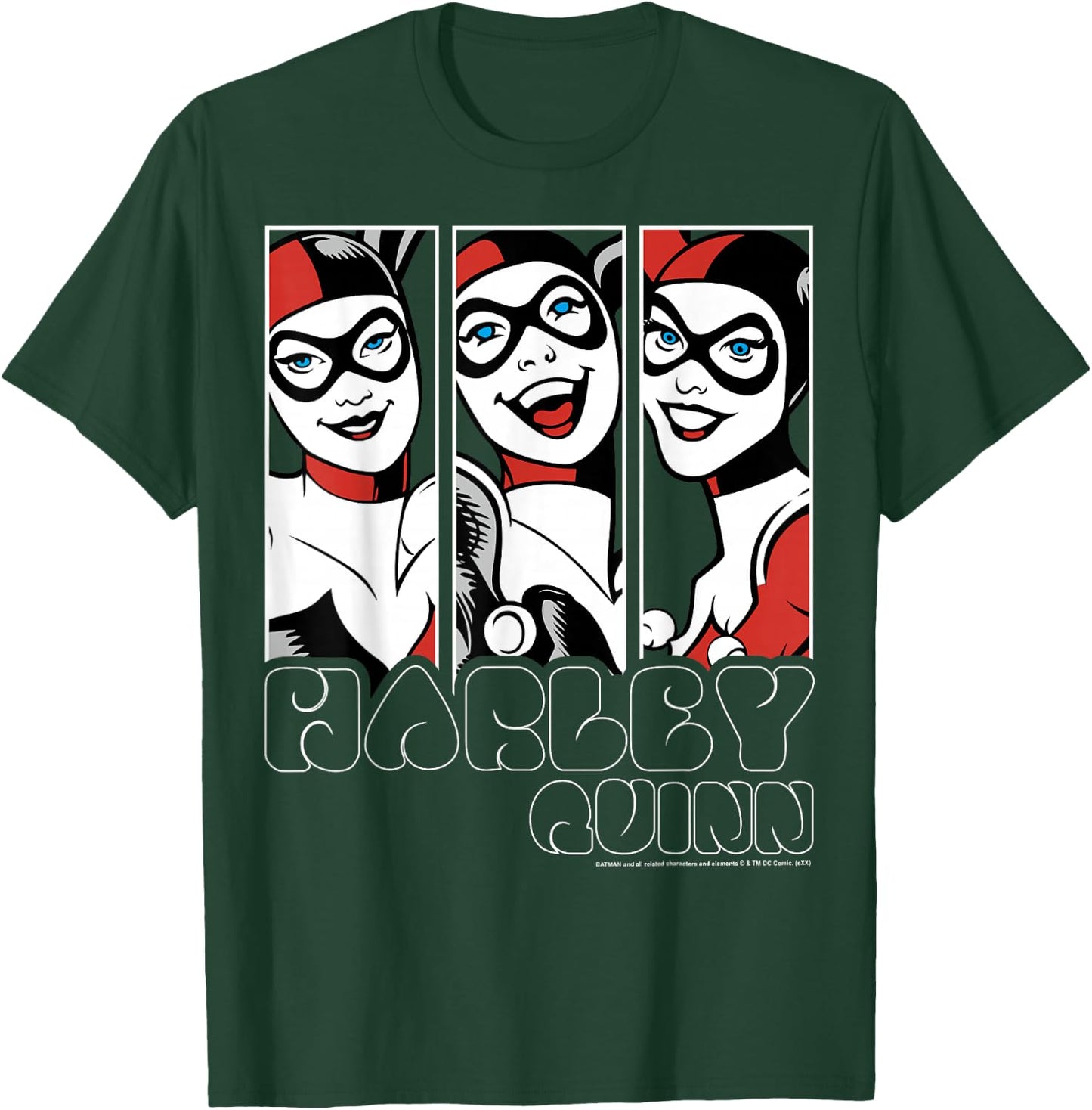 DC Comics Batman Harley Quinn Panels T-Shirt - T-Shirt | Forest