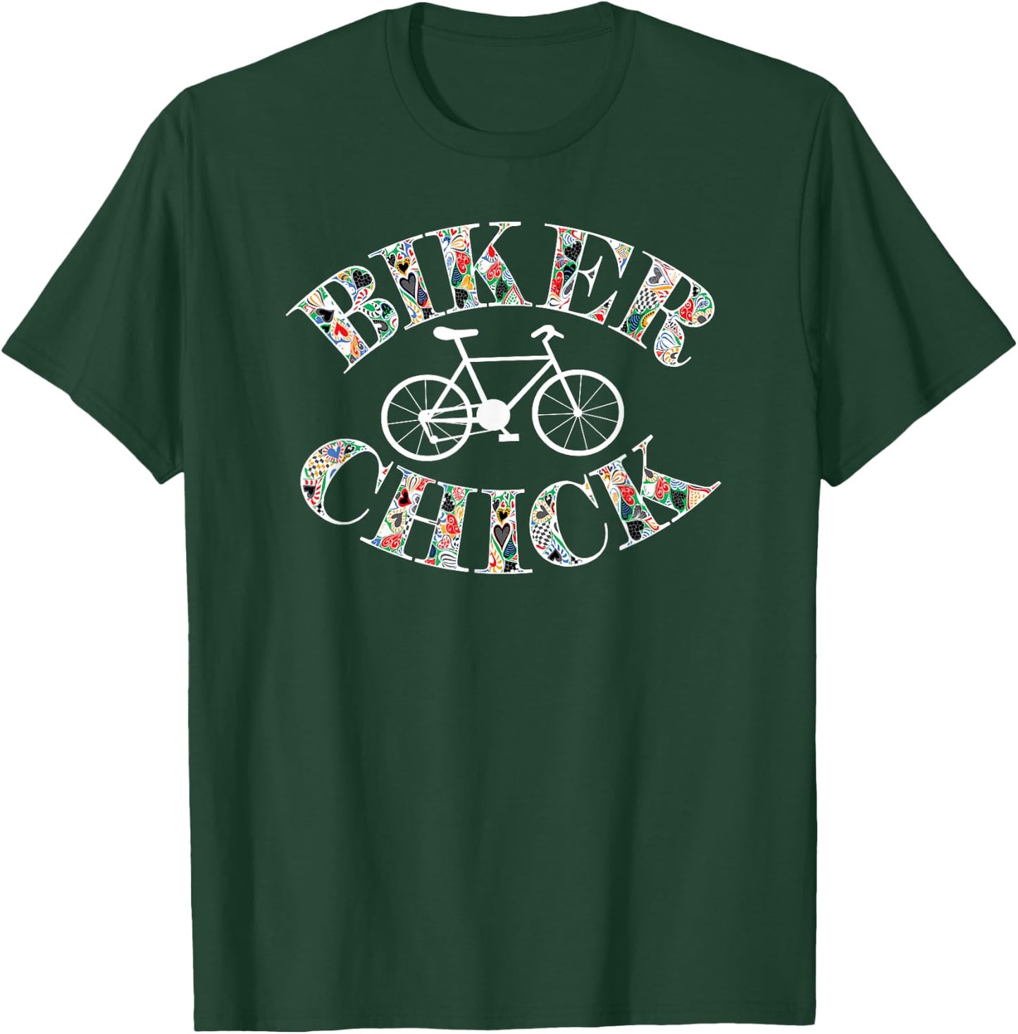 Biker Chick Bike T-Shirt - T-Shirt | Forest
