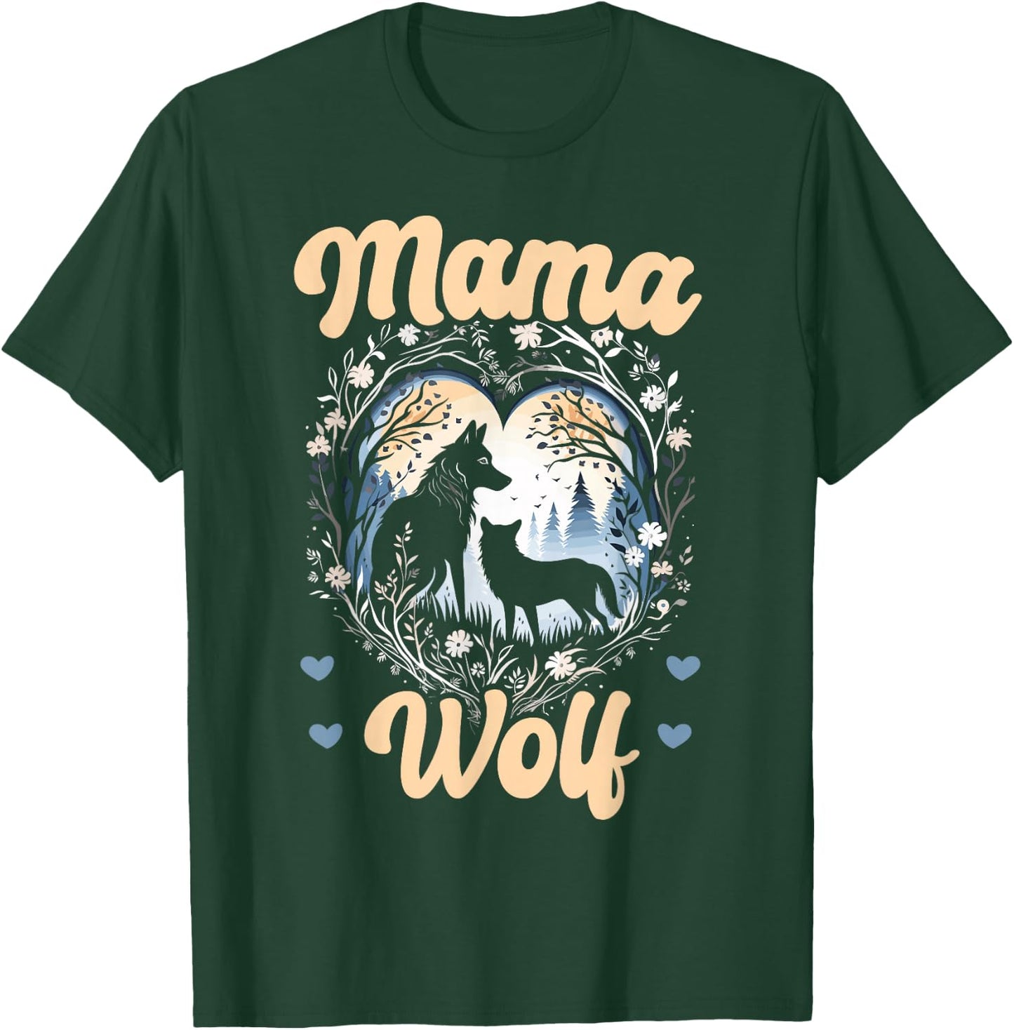 Wolf Lover Mothers Day SteMi Apparel Wolf Pack Wolfgang Wildlife Animal Mama Wolf T-Shirt - T-Shirt | Forest