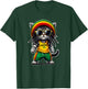 JAMEOWCA Rasta Cat Funny Jamaican Gift Jamaican Vibes T-Shirt - T-Shirt | Forest