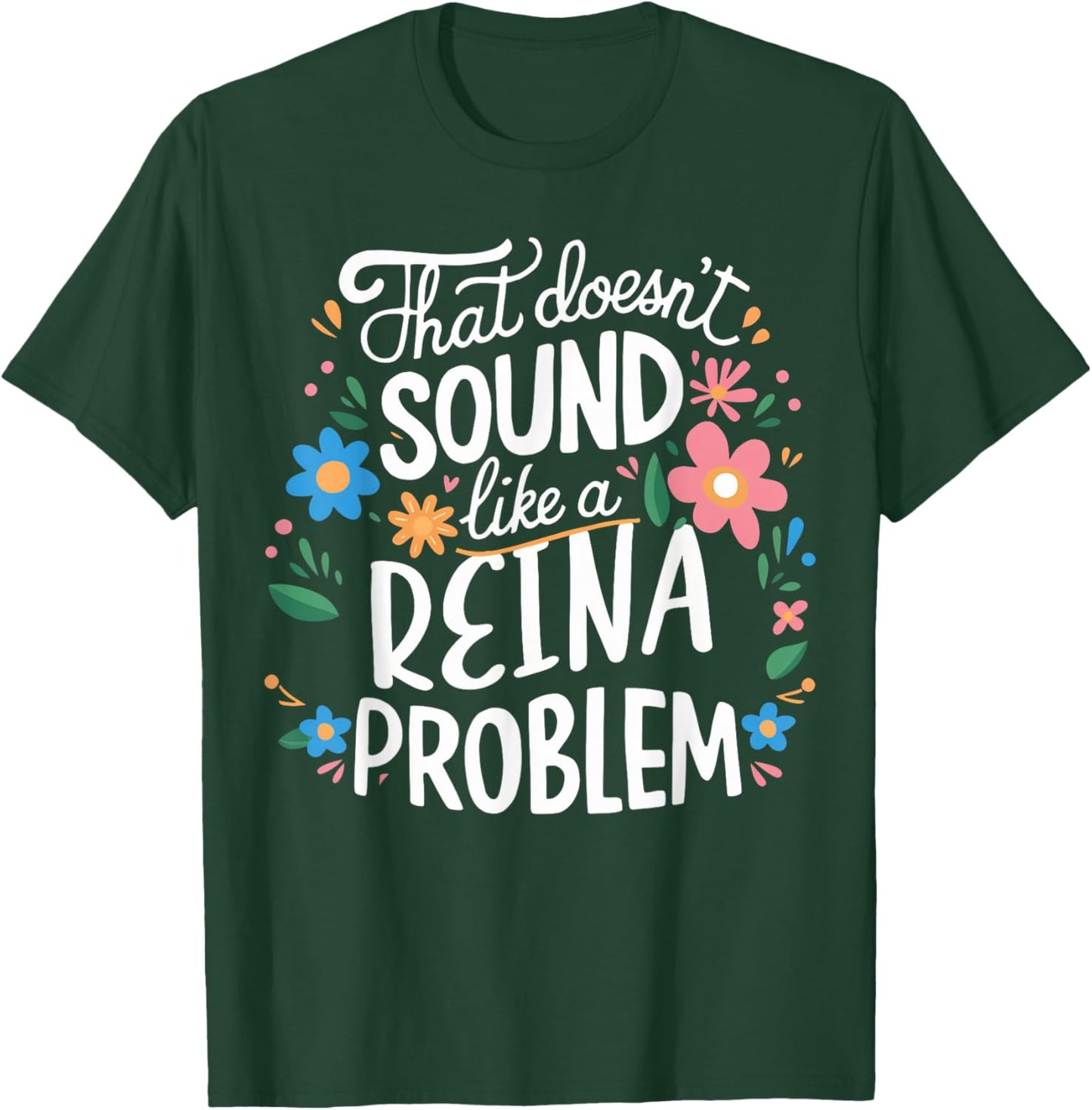 REINA Personalized Cute Girls REINA Name T-Shirt - T-Shirt | Forest