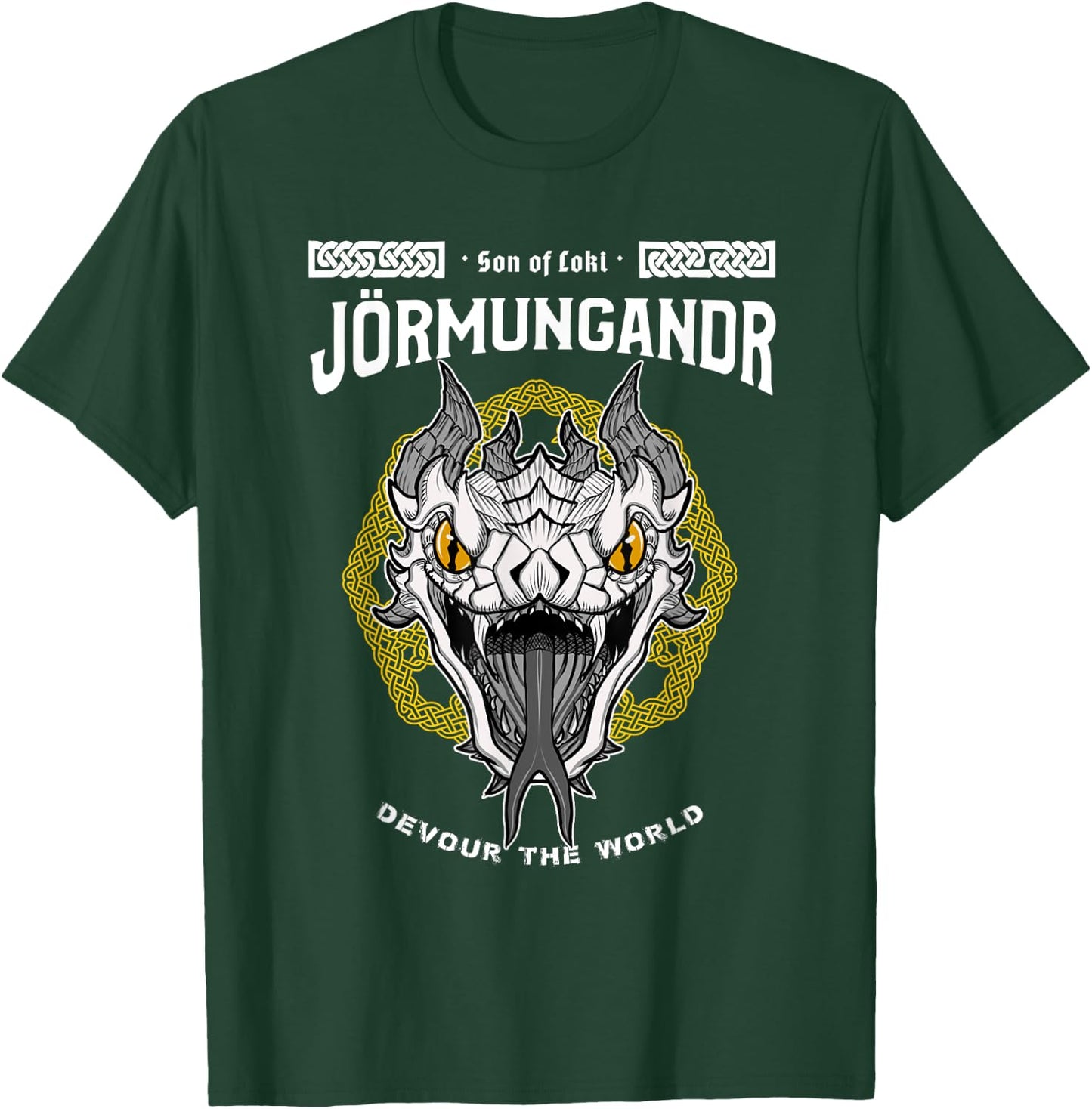 Sons of Loki: Jörmungandr the Devourer T-Shirt - T-Shirt | Forest