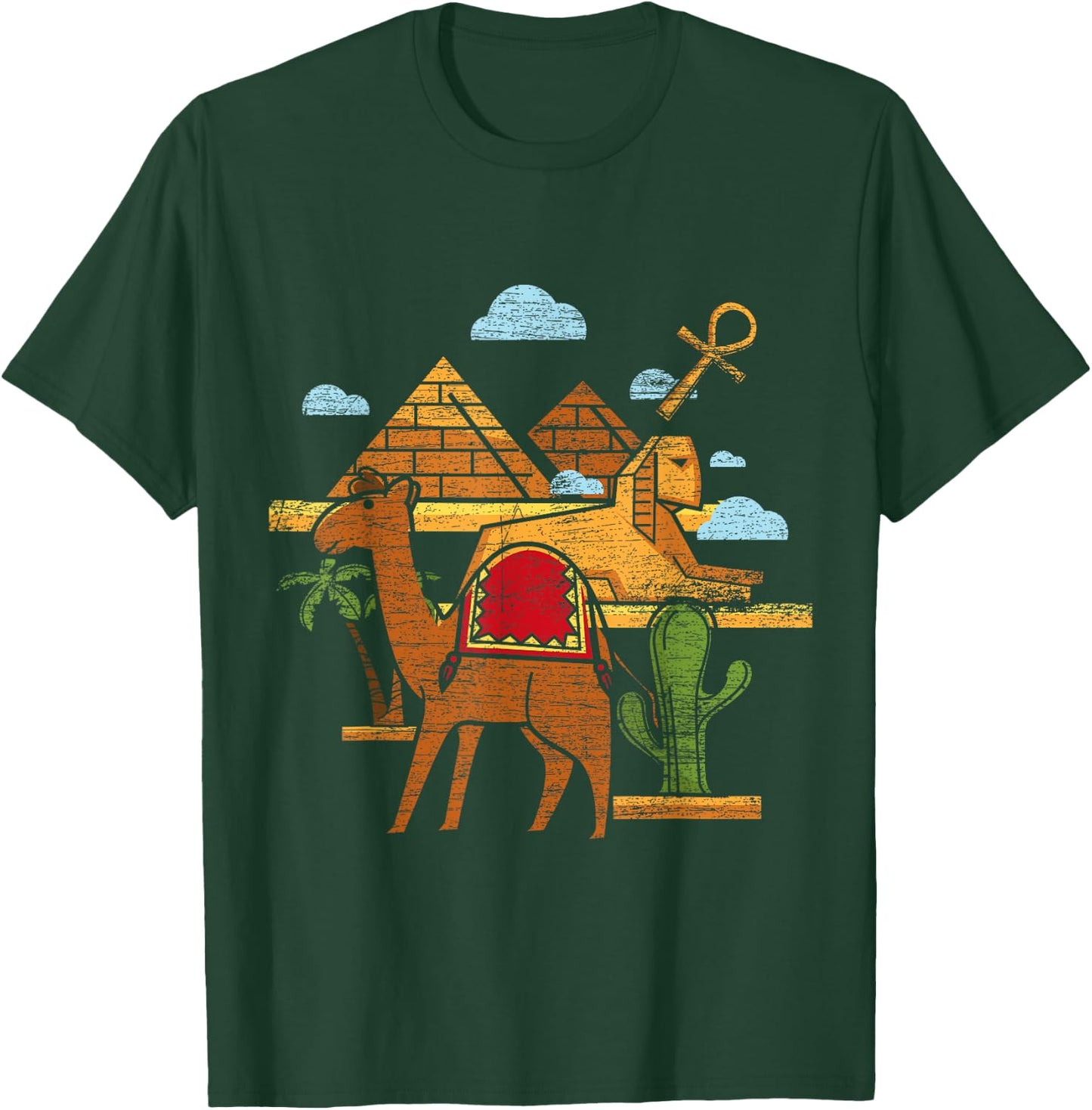 Camel Sphinx Ancient Egypt T-Shirt - T-Shirt | Forest