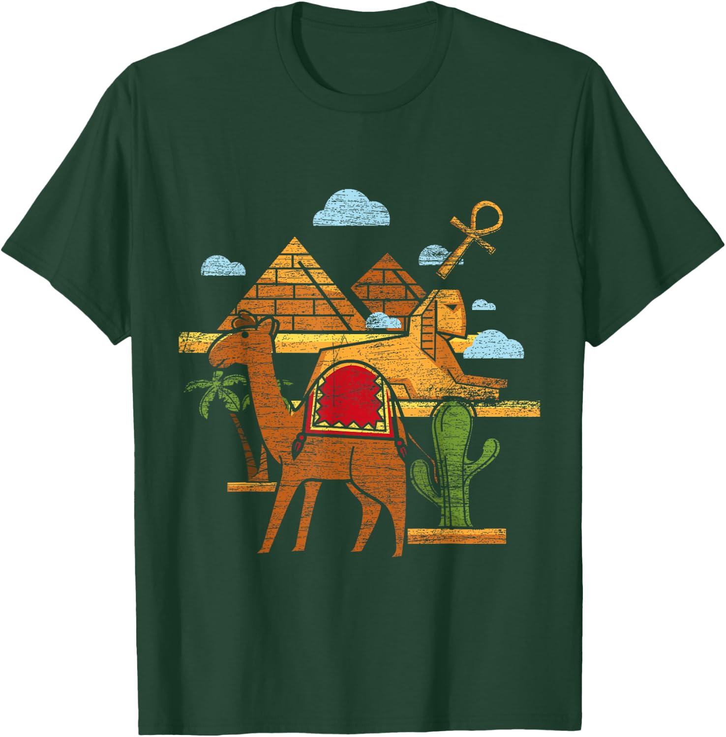 Camel Sphinx Ancient Egypt T-Shirt - T-Shirt | Forest