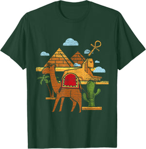 Camel Sphinx Ancient Egypt T-Shirt - T-Shirt | Forest