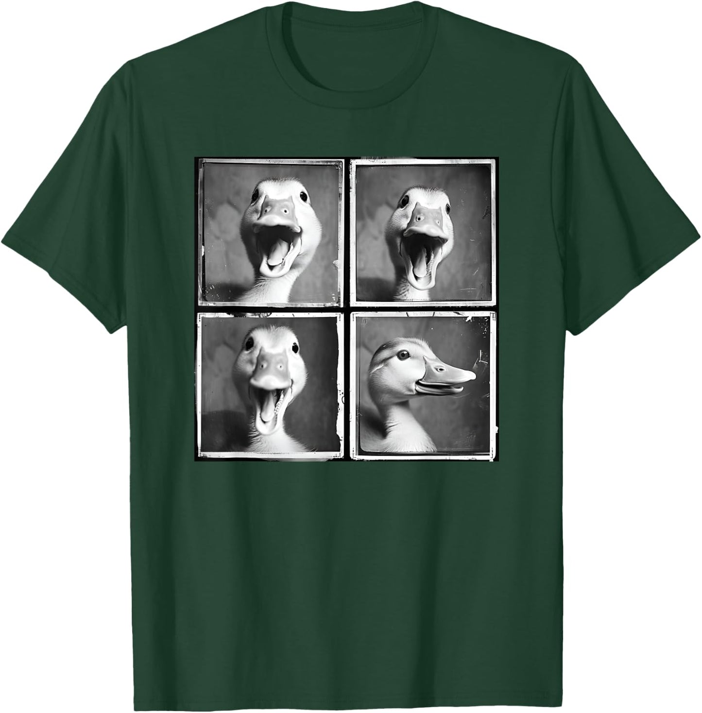 Happy Duck Face Quirky Farm Duckling Funny Duck Lover T-Shirt - T-Shirt | Forest