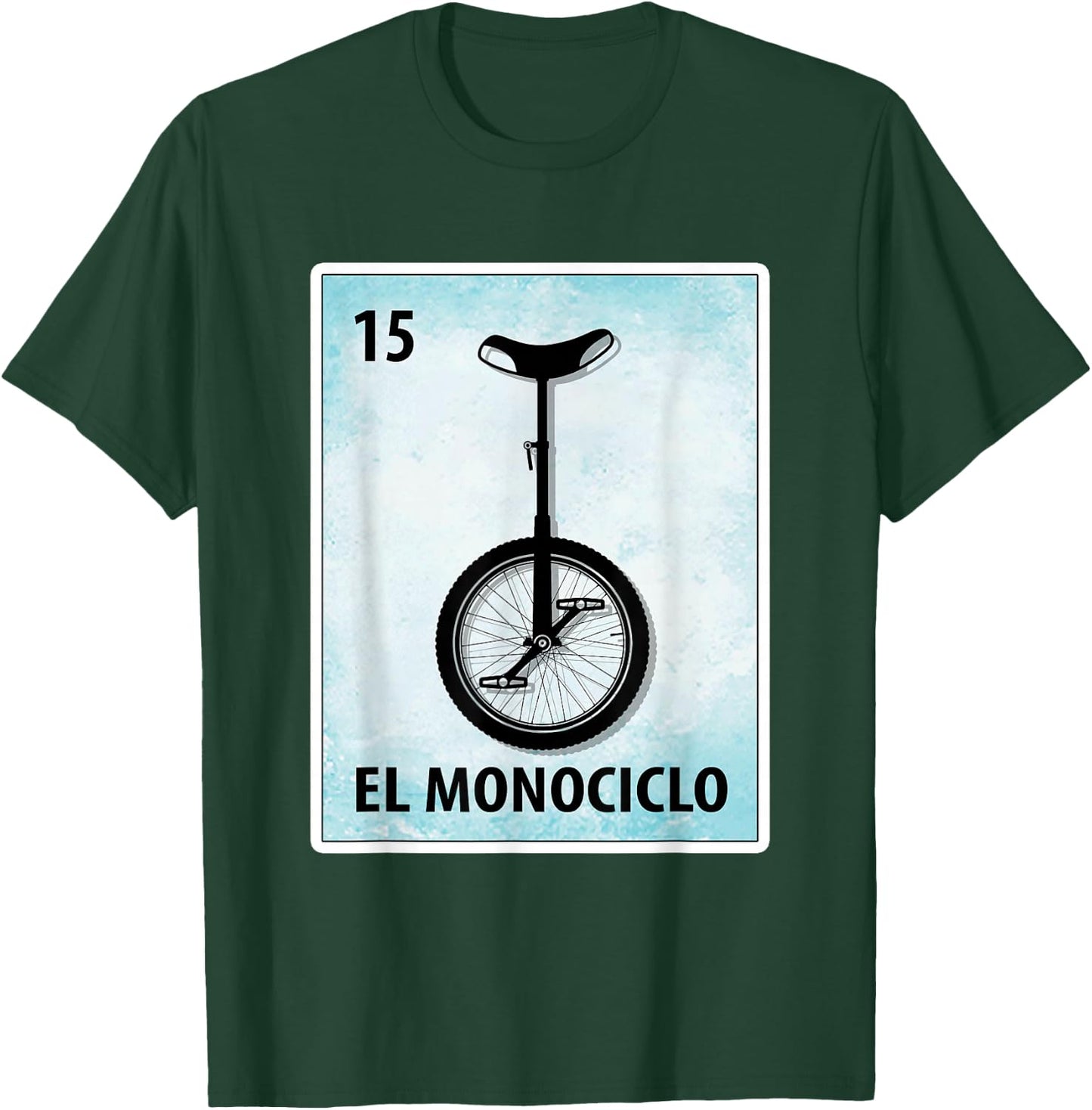 El Monociclo Mexican Unicycle Cards T-Shirt - T-Shirt | Forest
