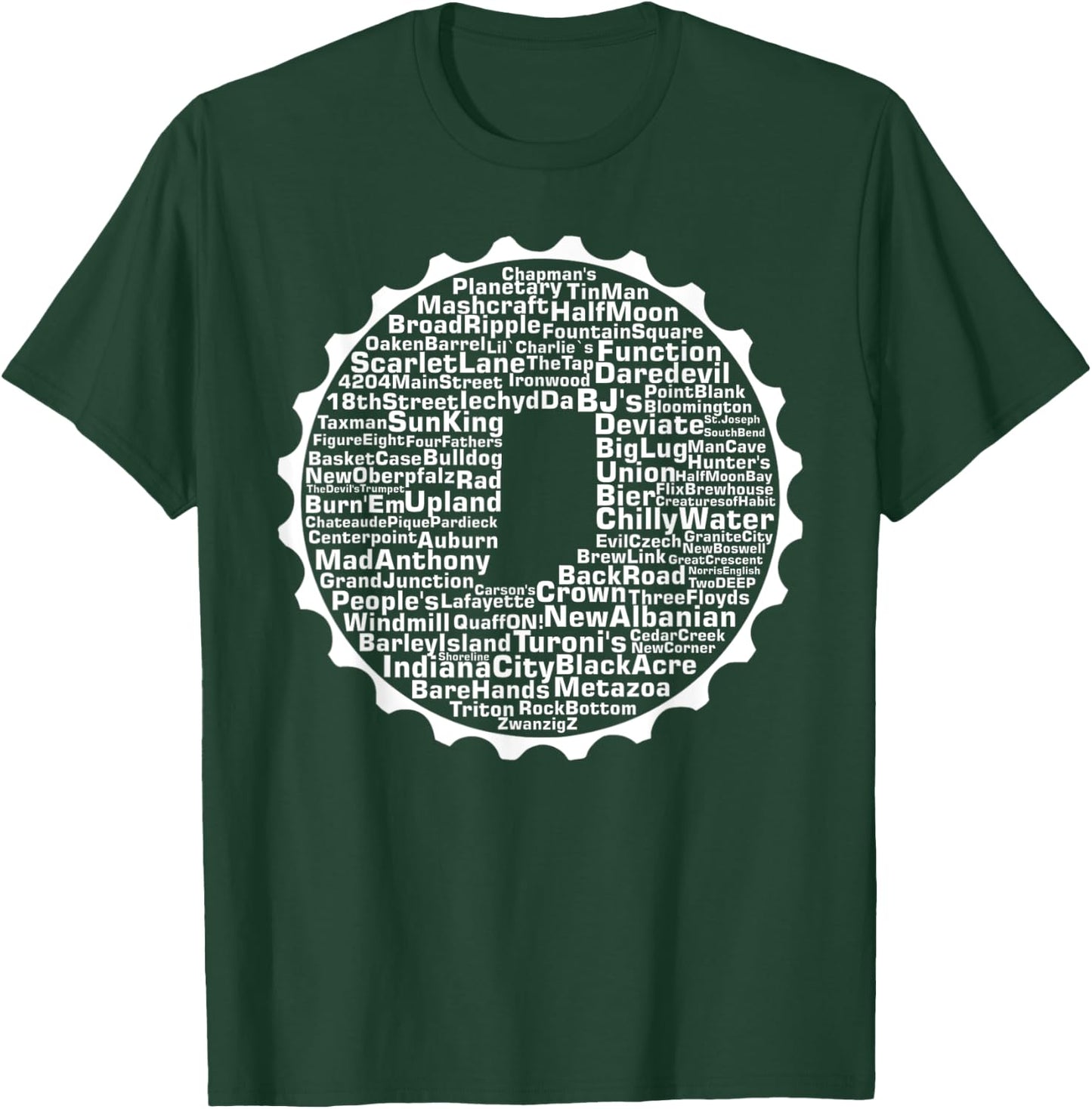 Drink Local Indiana Breweries T-Shirt - T-Shirt | Forest