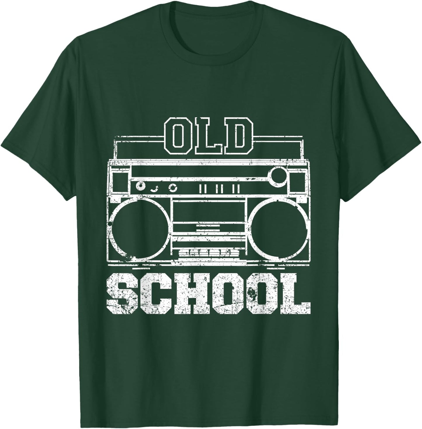 Boom box Old School Rap Design Apparel T-Shirt - T-Shirt | Forest