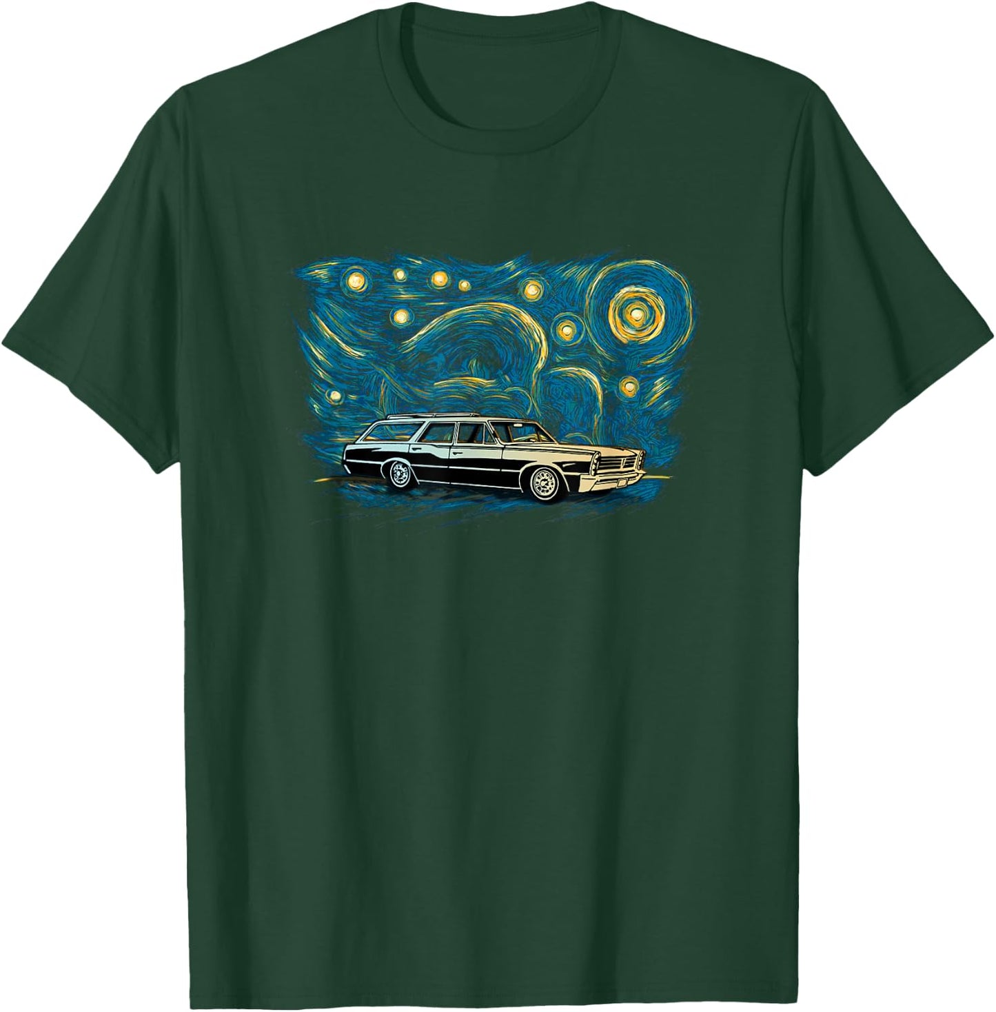 Retro Vintage Style Station Wagon T-Shirt - T-Shirt | Forest