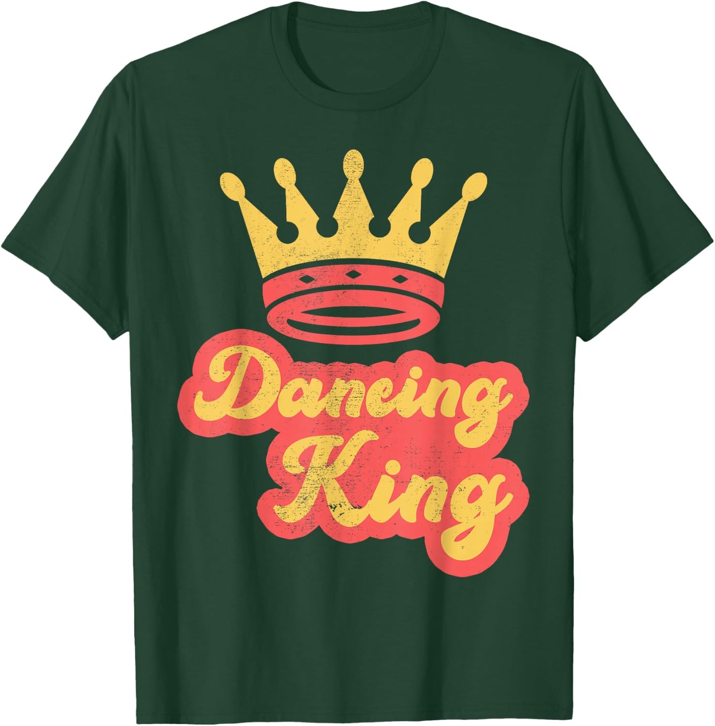 Dancing King Vintage Retro 70s Dancing T-Shirt - T-Shirt | Forest