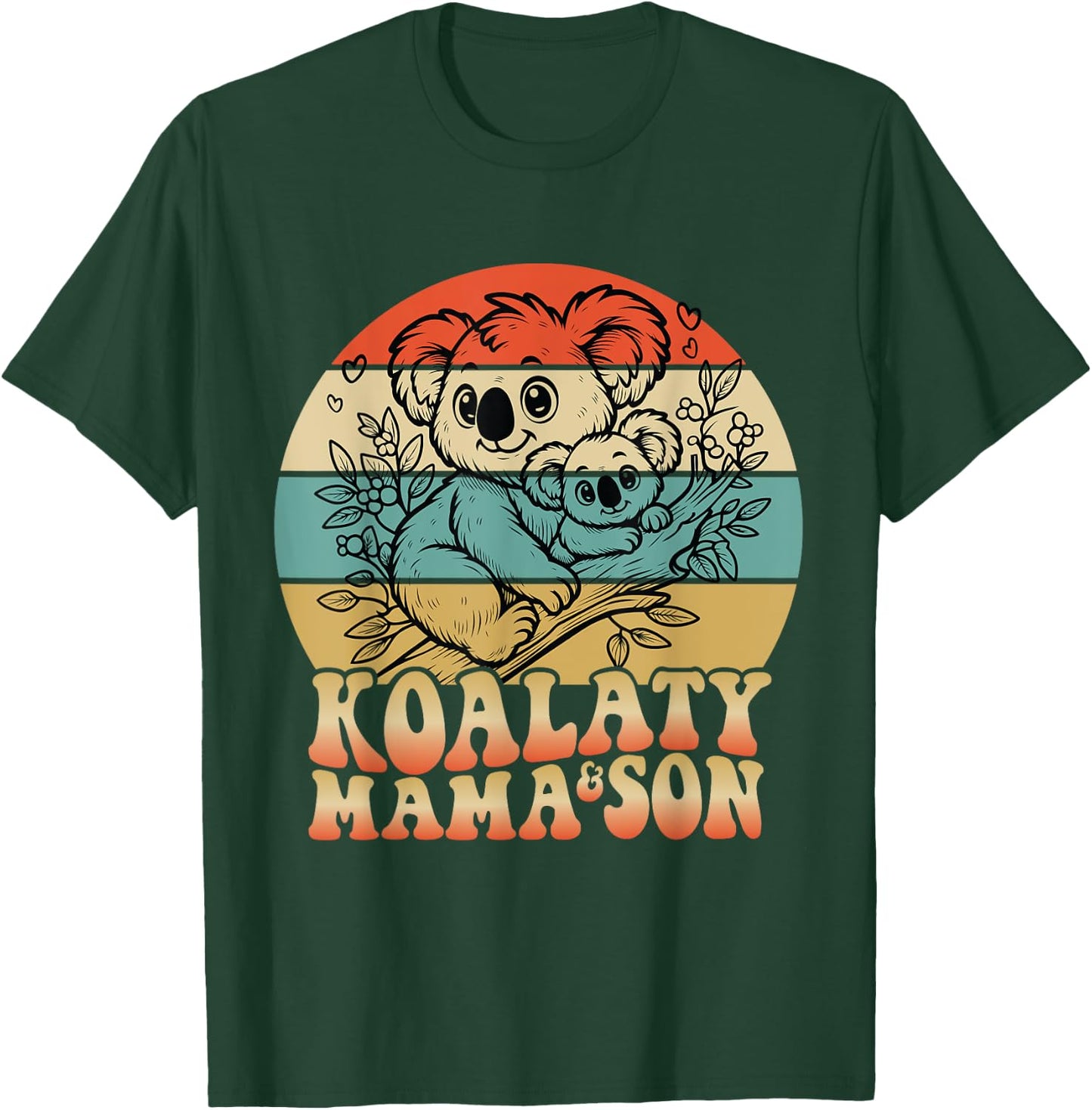 Koala-ty Mama Koala Bear Mom Mother's Day Australian Animal T-Shirt - T-Shirt | Forest
