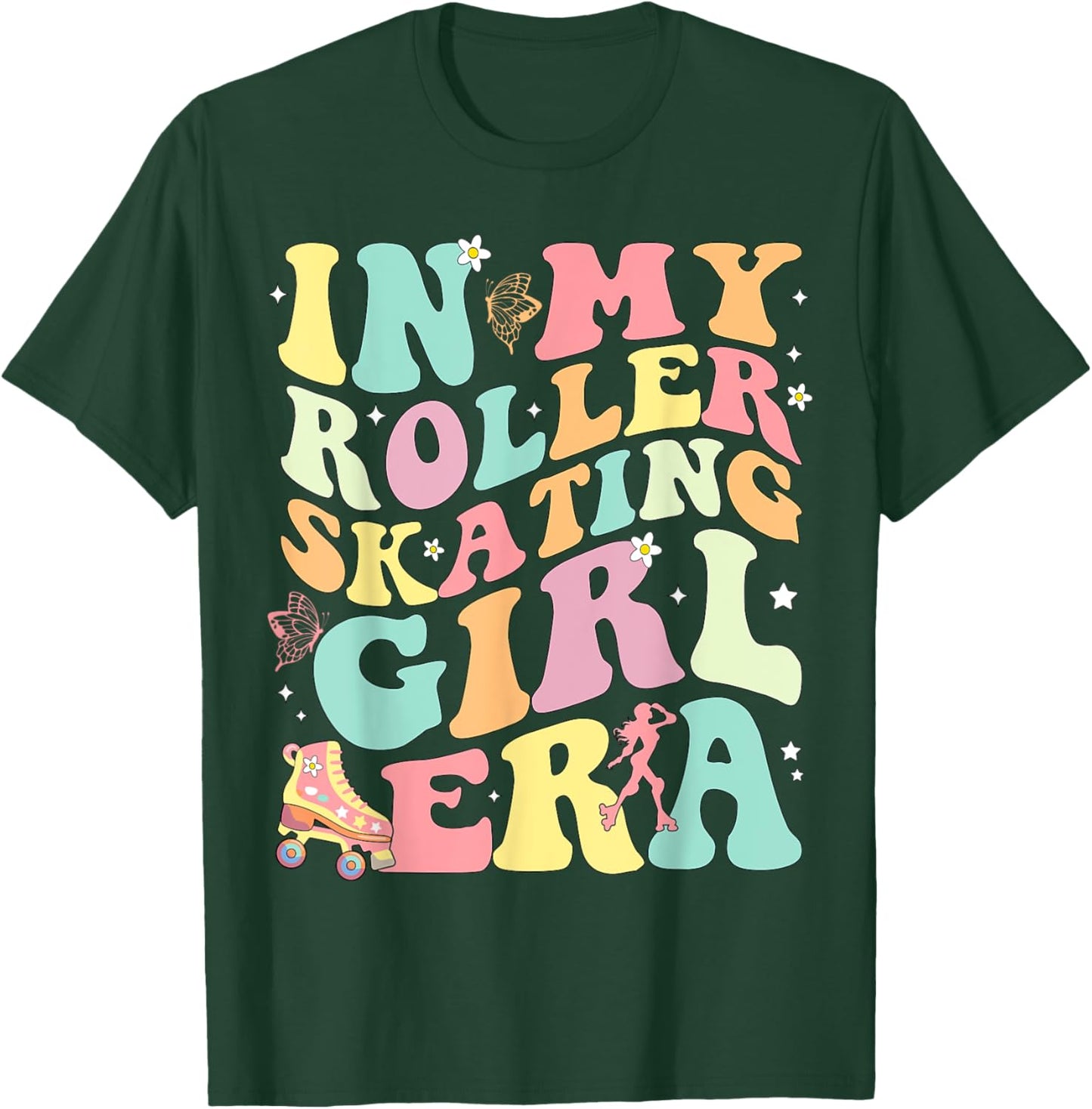 in My Roller Skating Girl Era T-Shirt - T-Shirt | Forest
