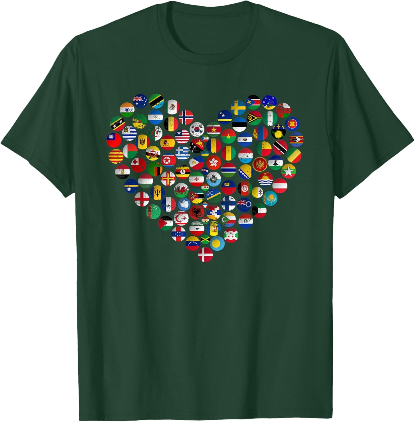 World Flags Earth Day T-Shirt - T-Shirt | Forest