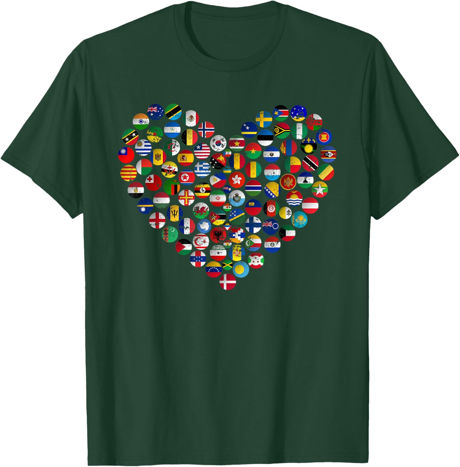 World Flags Earth Day T-Shirt - T-Shirt | Forest