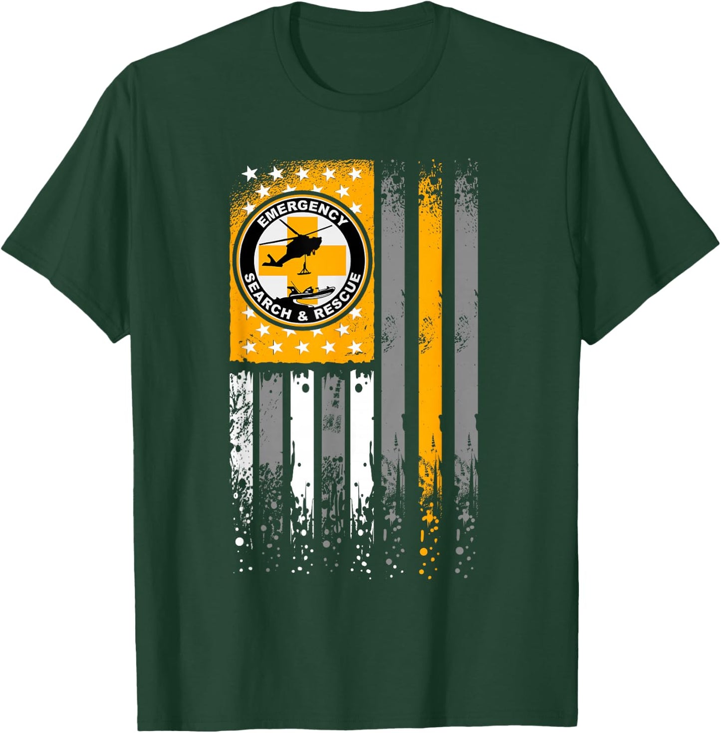 Search and Rescue - Thin Orange Line SAR Emergency Team T-Shirt - T-Shirt | Forest