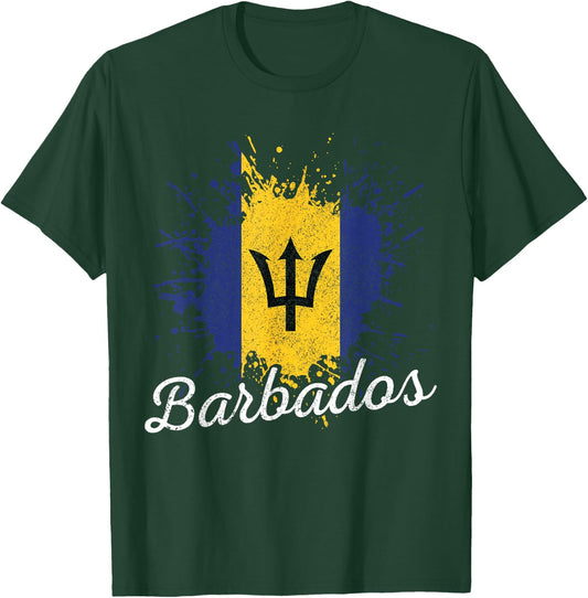 Barbados Flag Barbadian Bajan Pride Gift T-Shirt - T-Shirt | Forest