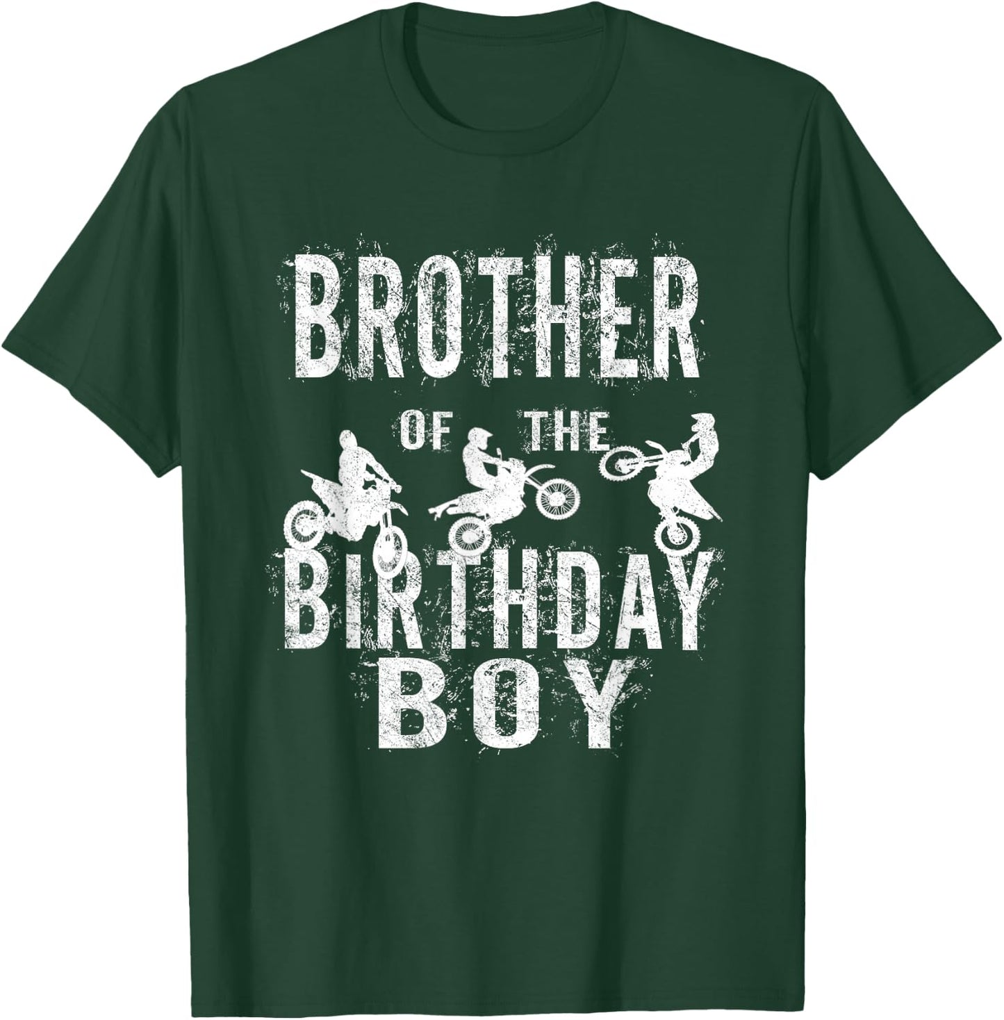 Brother Of The Birthday Boy Dirt Bike B-day Party T-Shirt - T-Shirt | Forest