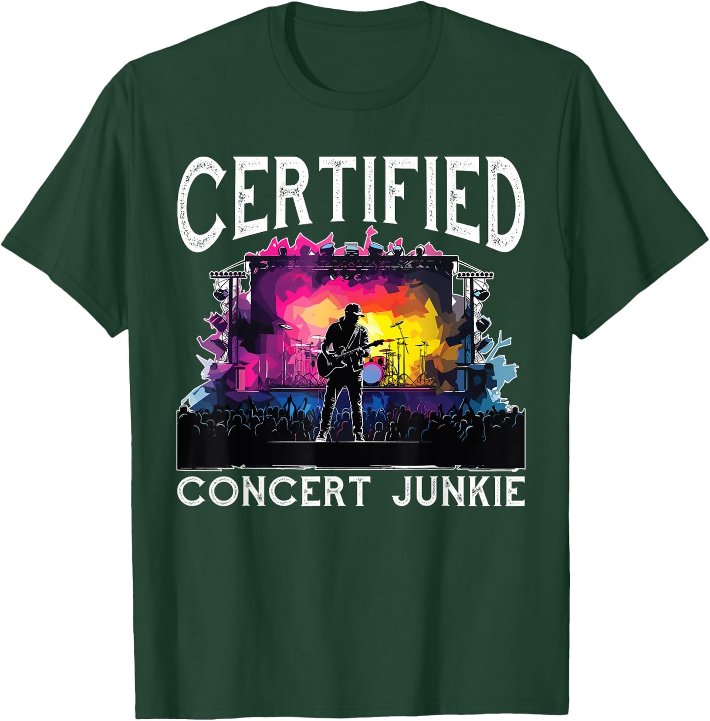 Certified Concert Junkie T-Shirt - T-Shirt | Forest
