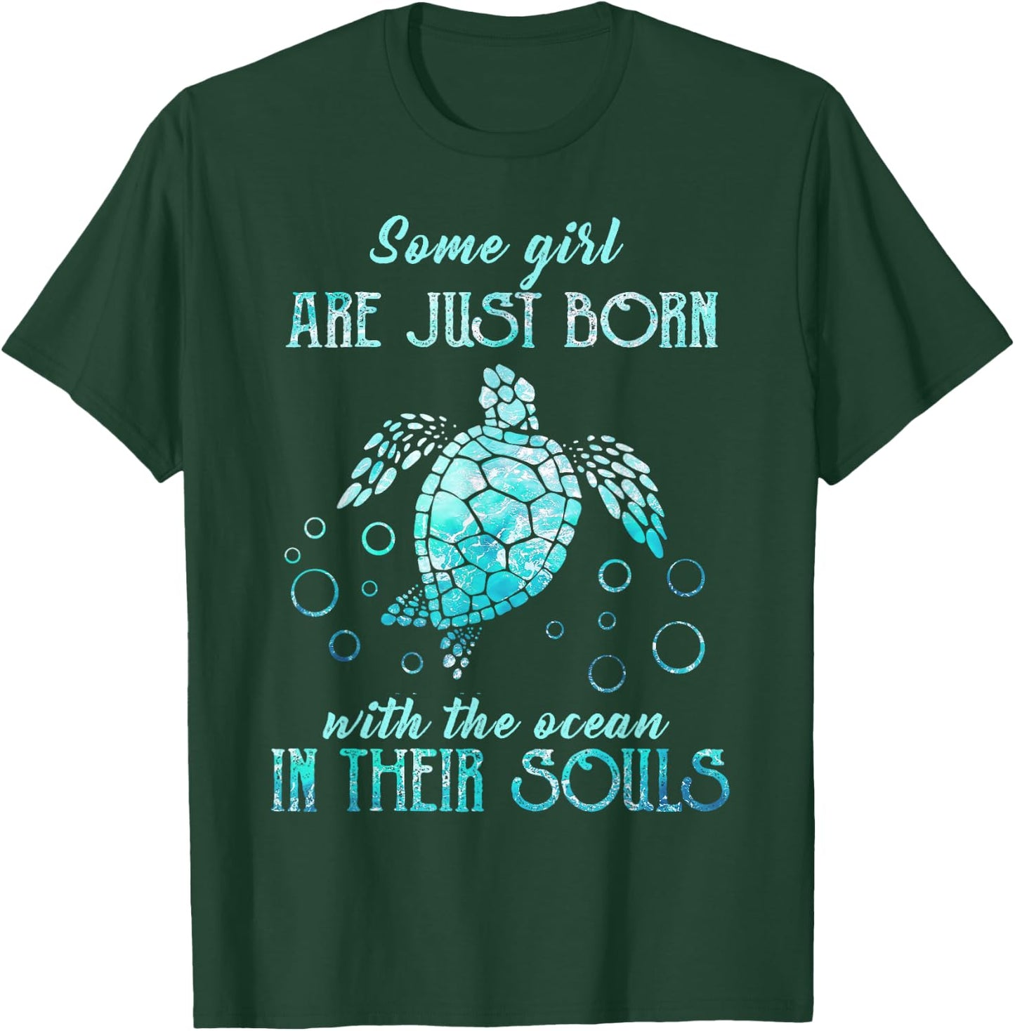 Some girls are just born with the ocean in their souls T-Shirt - T-Shirt | Forest