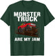 Vintage Monster Truck Are My Jam Retro Sunset Engines Gifts T-Shirt - T-Shirt | Forest