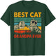 Vintage Retro Best Cat Grandpa Happy Father's Day Cat Lover Men Women T-Shirt - T-Shirt | Forest