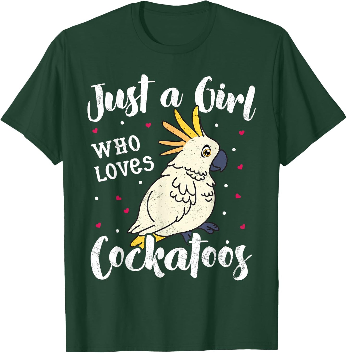 Just A Girl Who Loves Bird Cockatoo Mom Women Kids Mom Gifts T-Shirt - T-Shirt | Forest