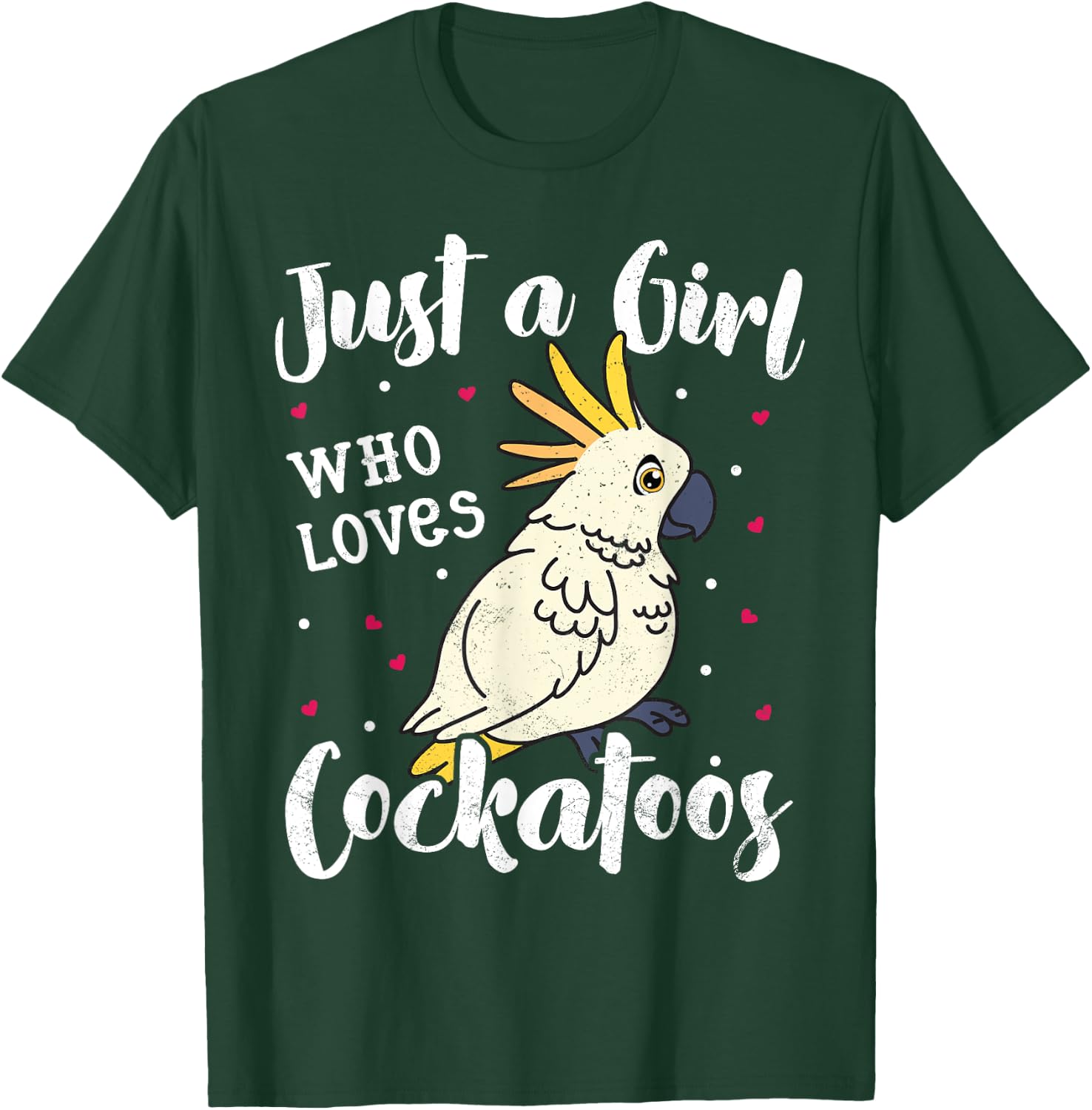 Just A Girl Who Loves Bird Cockatoo Mom Women Kids Mom Gifts T-Shirt - T-Shirt | Forest