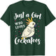 Just A Girl Who Loves Bird Cockatoo Mom Women Kids Mom Gifts T-Shirt - T-Shirt | Forest
