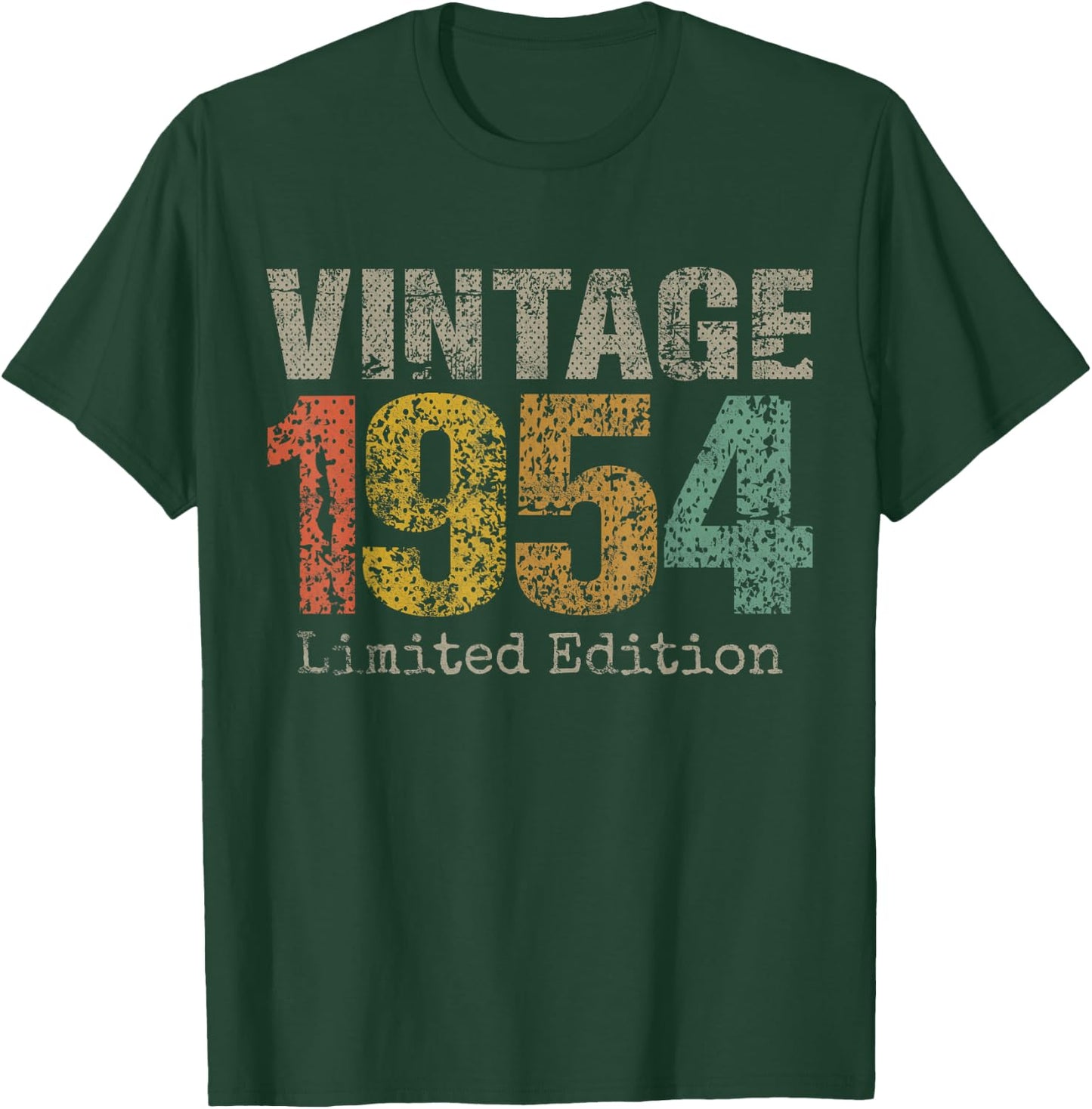 Vintage 1954 Limited Edition 71st Birthday Gifts 71 Year Old T-Shirt - T-Shirt | Forest