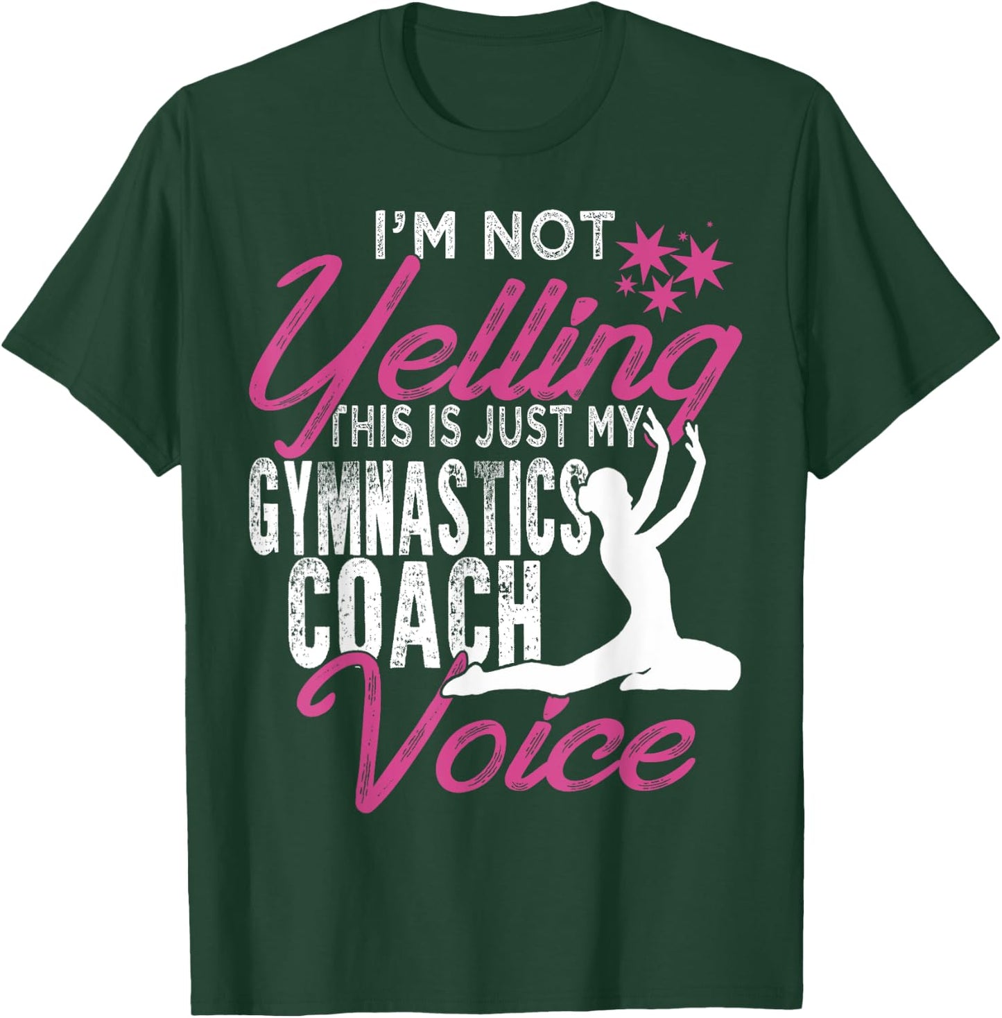 Funny Gymnastics Coach Voice Shirt Gift Gymnast Coach T-Shirt - T-Shirt | Forest