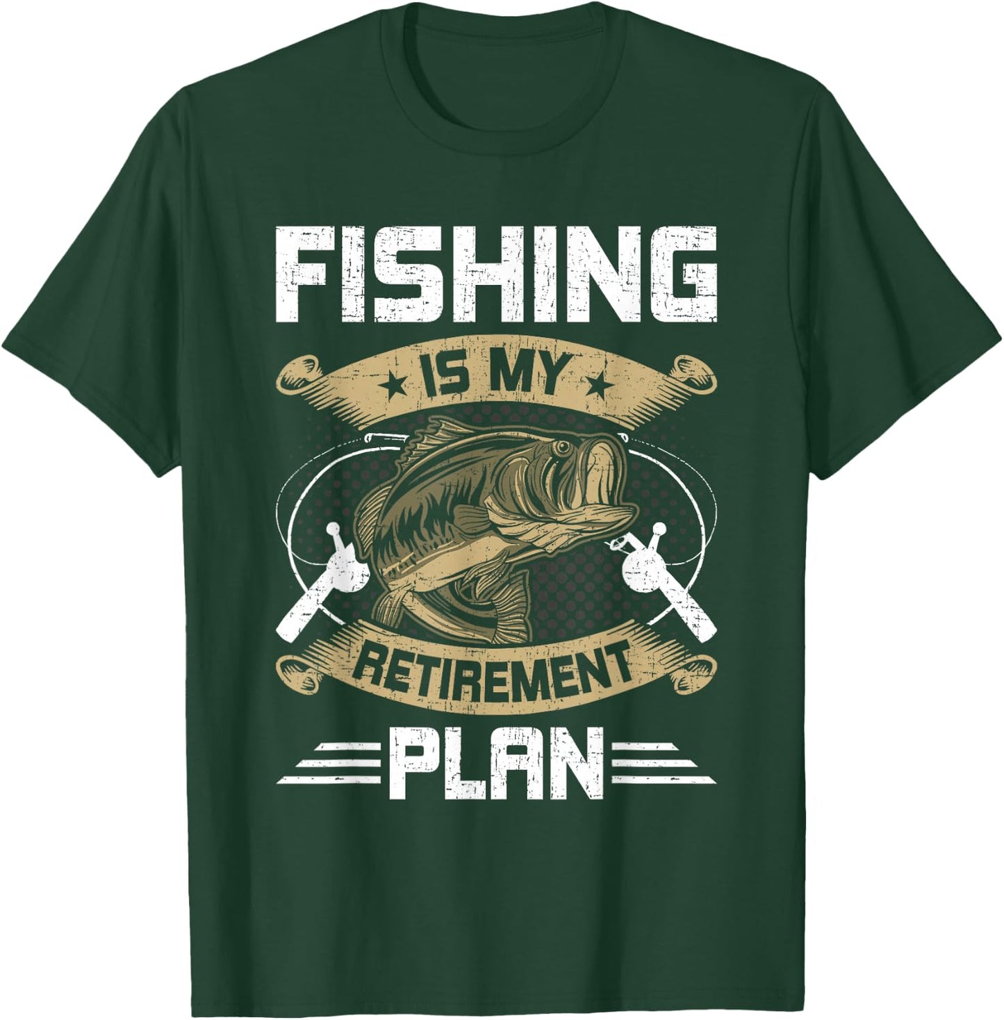 Fishing Is My Retirement Plan Fly Fishing Retired T-Shirt - T-Shirt | Forest