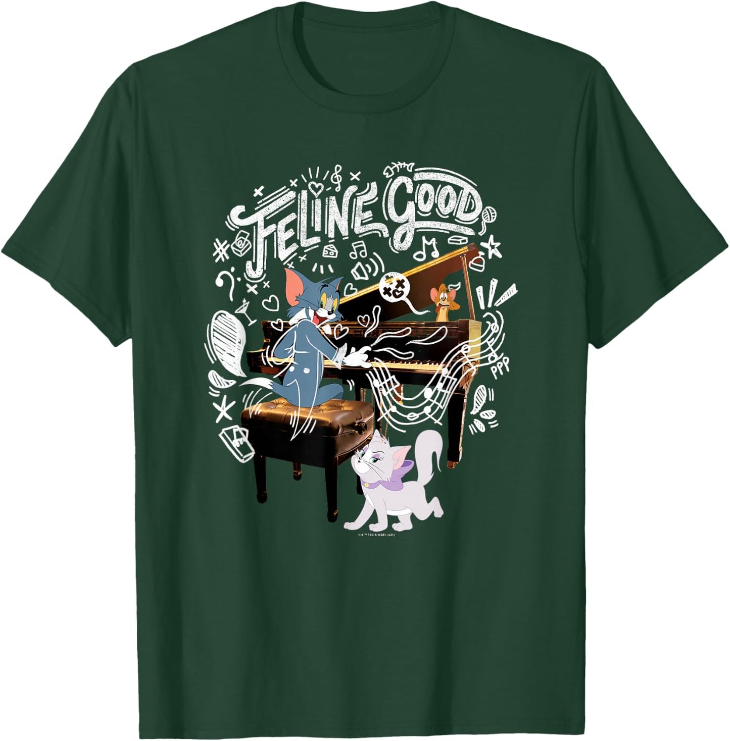 Tom & Jerry Movie Feline Good T-Shirt - T-Shirt | Forest