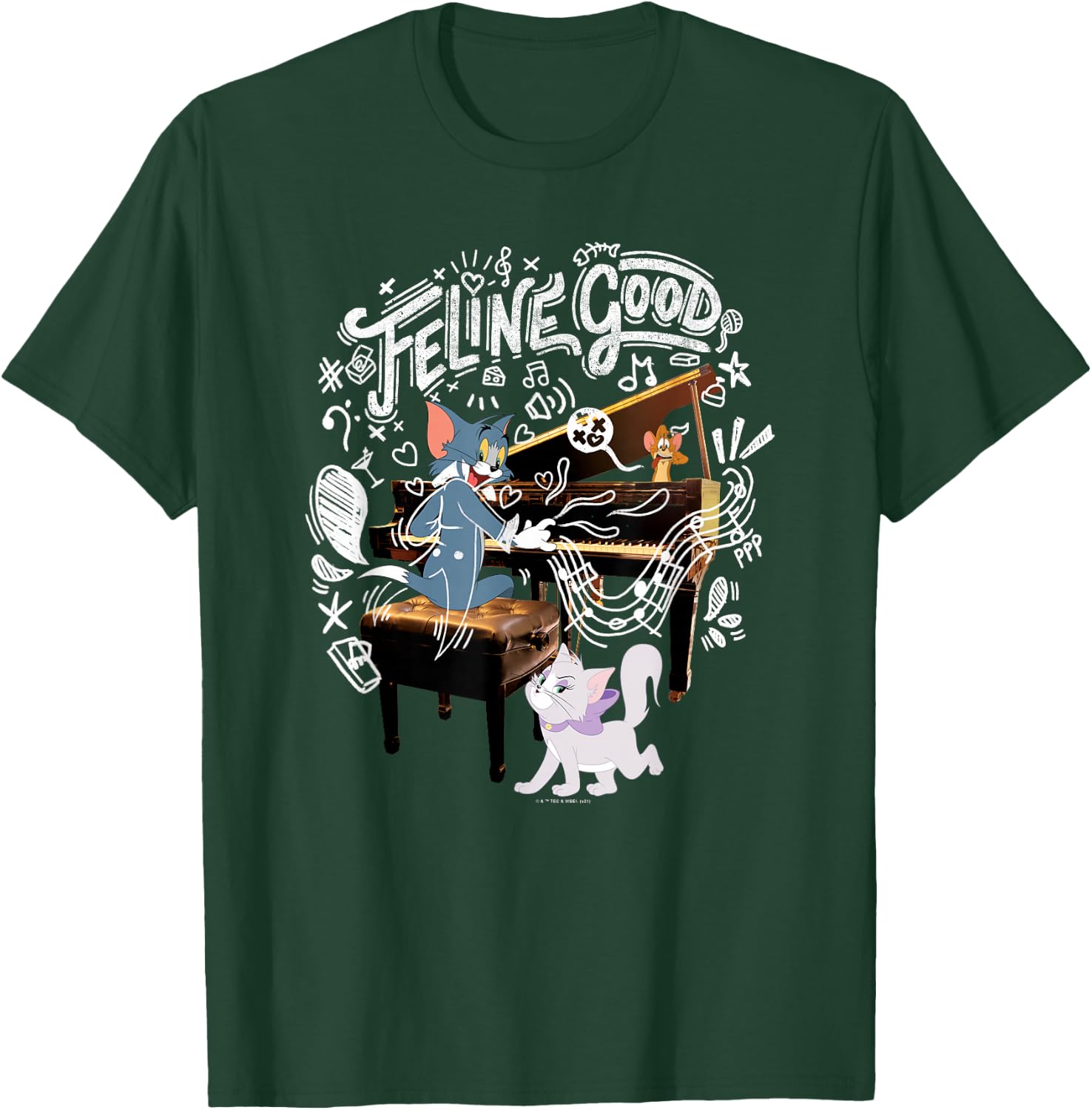 Tom & Jerry Movie Feline Good T-Shirt - T-Shirt | Forest